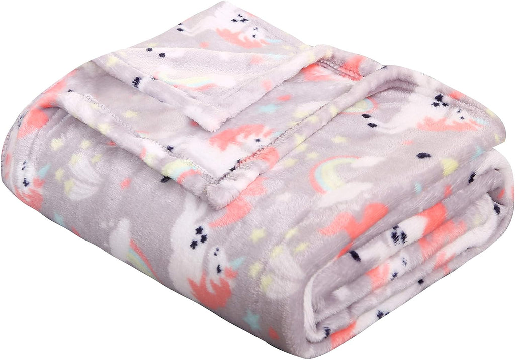 Soft Fleece Throw Blanket 50x60 – Lightweight Cozy Bed Couch Sofa Blanket for All Seasons
