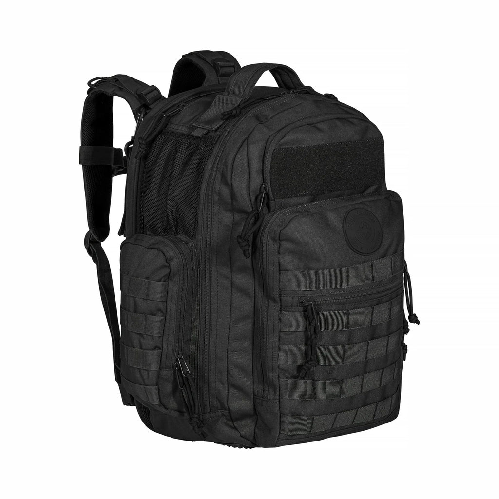 Phil & Jack Dad Diaper Bag Backpack, Baby Diaper Bag with Changing Station, Tactical Military Style, Womens Mens Diaper Bag (Black)